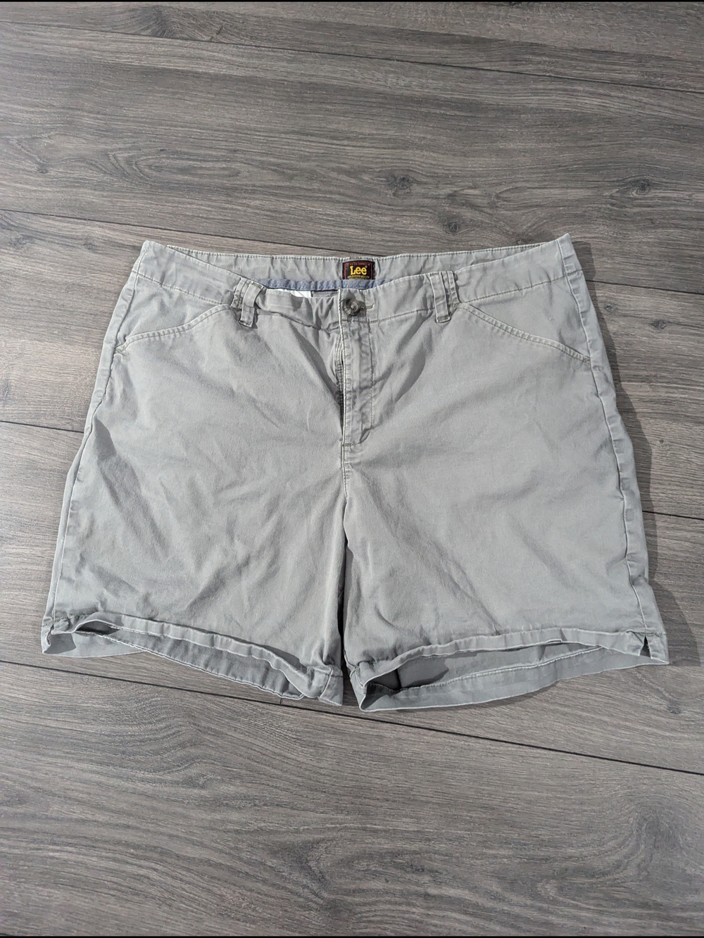 Lee Women's Gray Chino Shorts